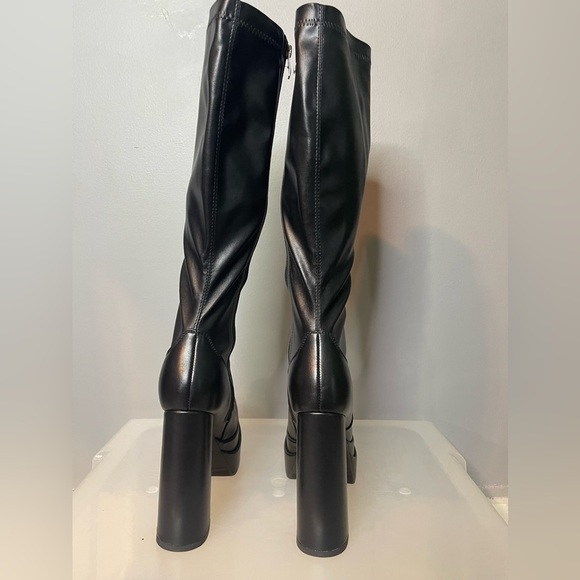 wetkiss Stacked Platform Knee High Boots for Women With High Chunky Heel Gogo 8 - Picture 6 of 14